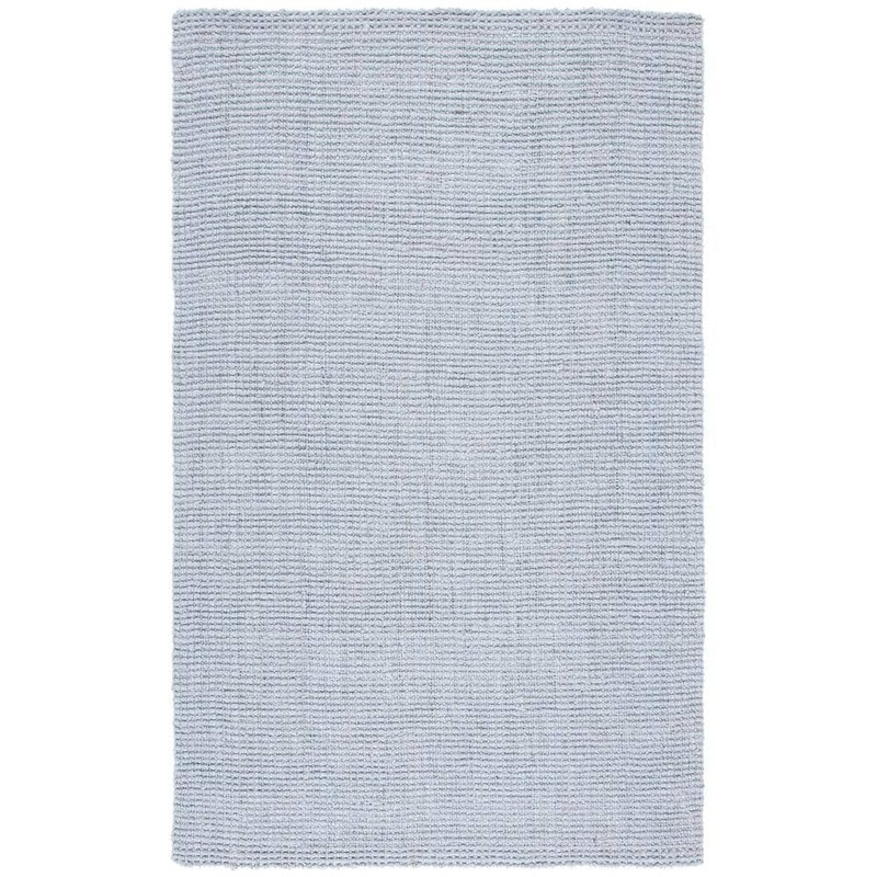 SAFAVIEH Natural Fiber Light Gray 5 ft. x 8 ft. Woven Border Area Rug NF747F-5