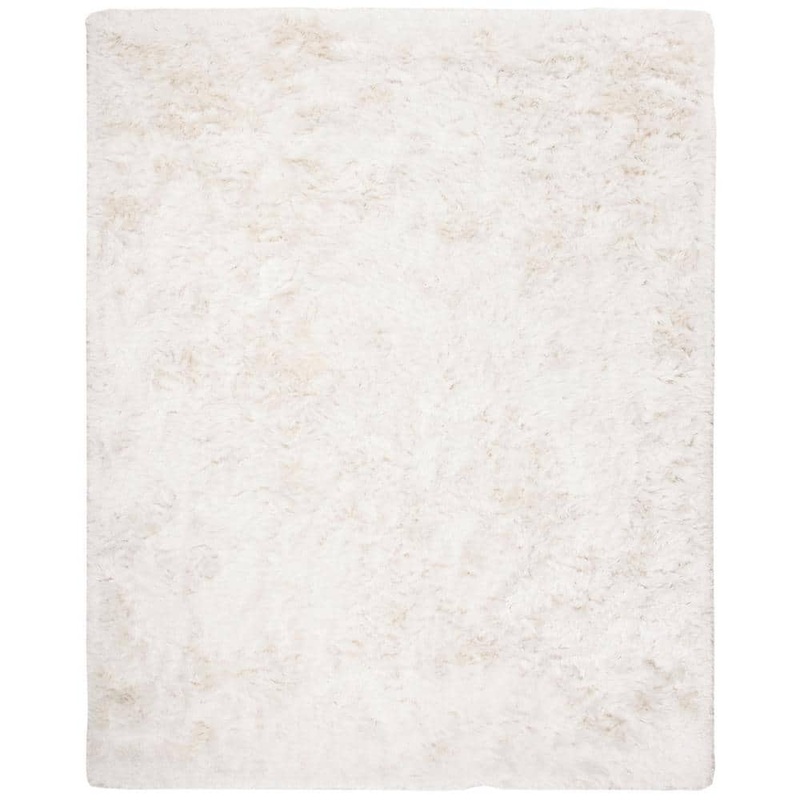 SAFAVIEH Ocean Shag Ivory 9 ft. x 12 ft. Solid Area Rug OCG101A-9
