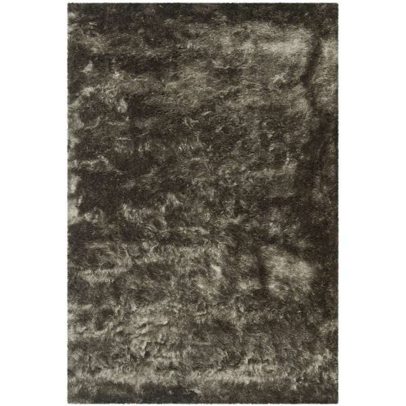 SAFAVIEH Paris Shag Titanium 5 ft. x 8 ft. Solid Area Rug SG511-8383-5