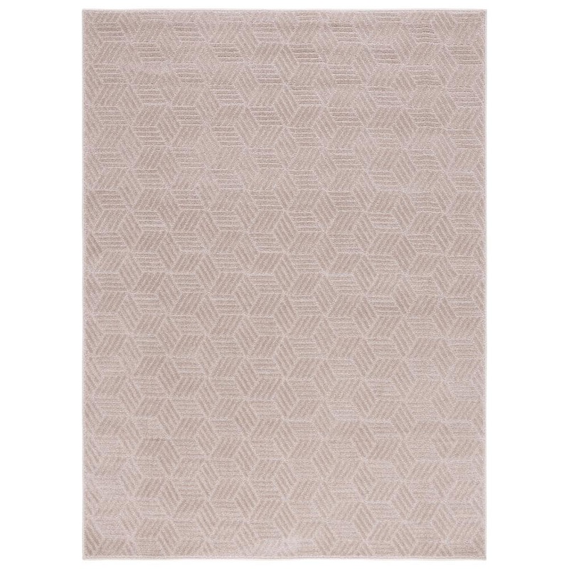 SAFAVIEH Pattern and Solid Beige 7 ft. x 9 ft. Abstract Geometric Area Rug PNS410B-7