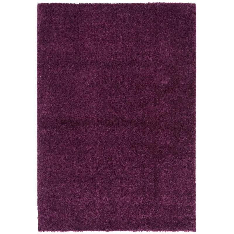 SAFAVIEH August Shag Purple Doormat 2 ft. x 4 ft. Solid Area Rug AUG900W-24