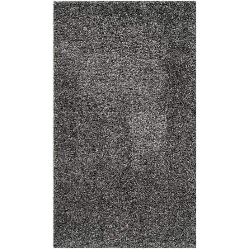 SAFAVIEH California Shag Dark Gray 8 ft. x 10 ft. Solid Area Rug SG151-8484-8