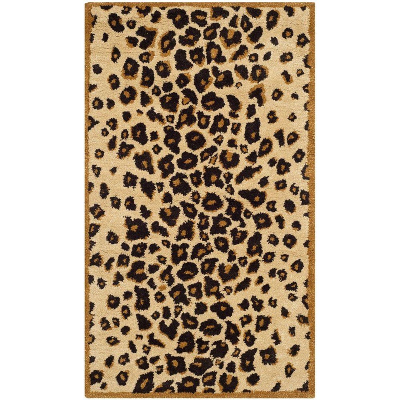 SAFAVIEH Martha Stewart Teak 10 ft. x 14 ft. Animal Print Area Rug MSR3621E-10