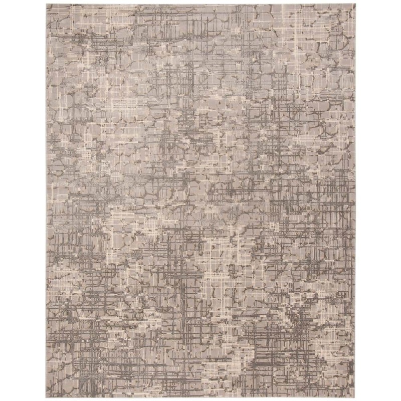 SAFAVIEH Meadow Gray 9 ft. x 12 ft. Abstract Gradient Area Rug MDW171F-9