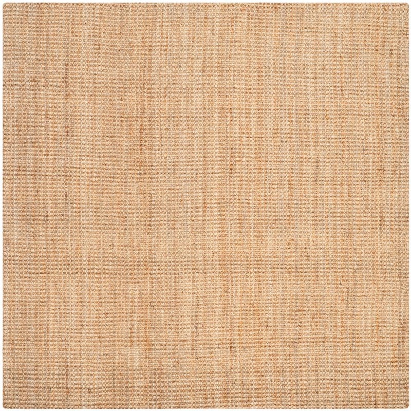 SAFAVIEH Natural Fiber Brown 8 ft. x 8 ft. Woven Border Square Area Rug NF747A-8SQ