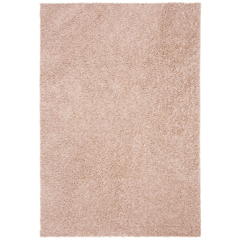 SAFAVIEH Primo Shag Beige 5 ft. x 8 ft. Solid Area Rug PRM300B-5