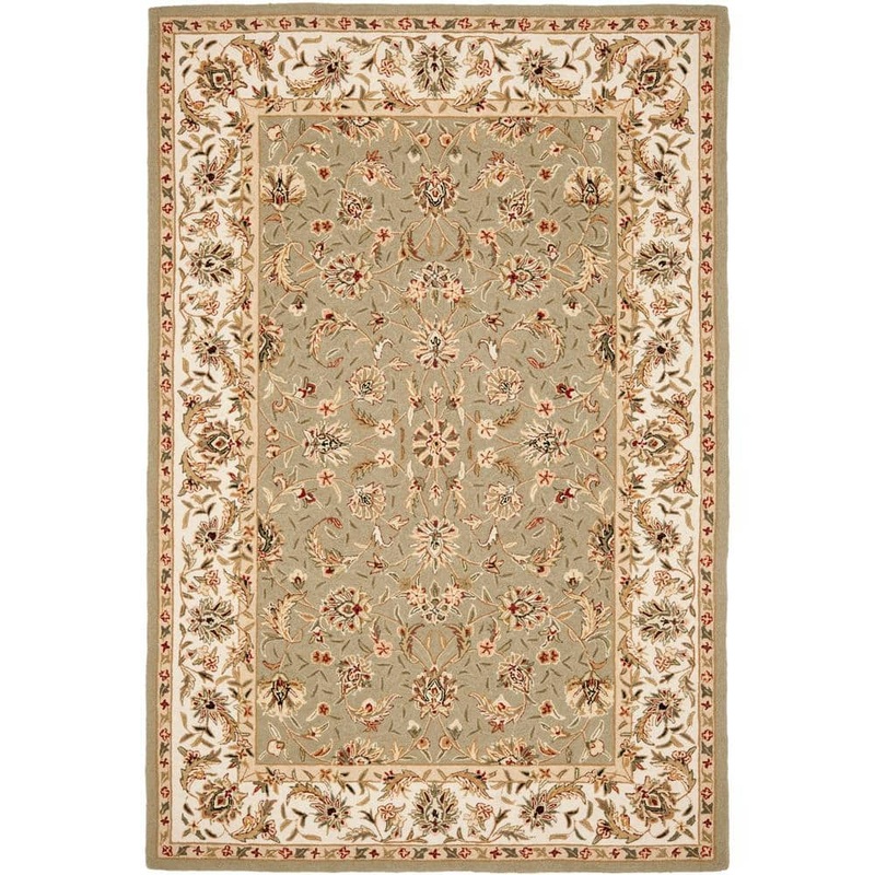 SAFAVIEH Chelsea Sage/Ivory 3 ft. x 5 ft. Border Area Rug HK78D-3