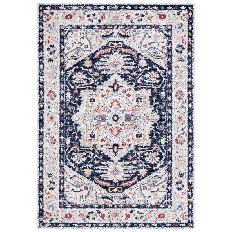 SAFAVIEH Luna Beige 8 ft. x 10 ft. Border Ornate Area Rug LUN100N-8