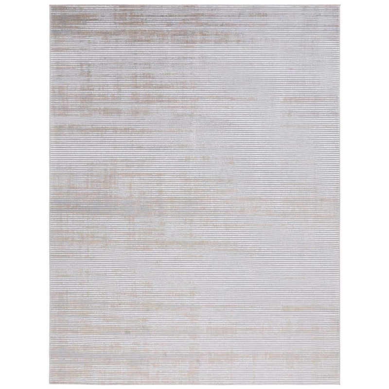 SAFAVIEH Martha Stewart Gray/Gold 5 ft. x 8 ft. Muted Striped Area Rug MSR0961G-5