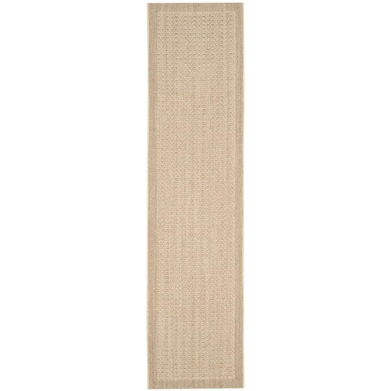 SAFAVIEH Palm Beach Desert Sand 2 ft. x 8 ft. Solid Border Runner Rug PAB321A-28