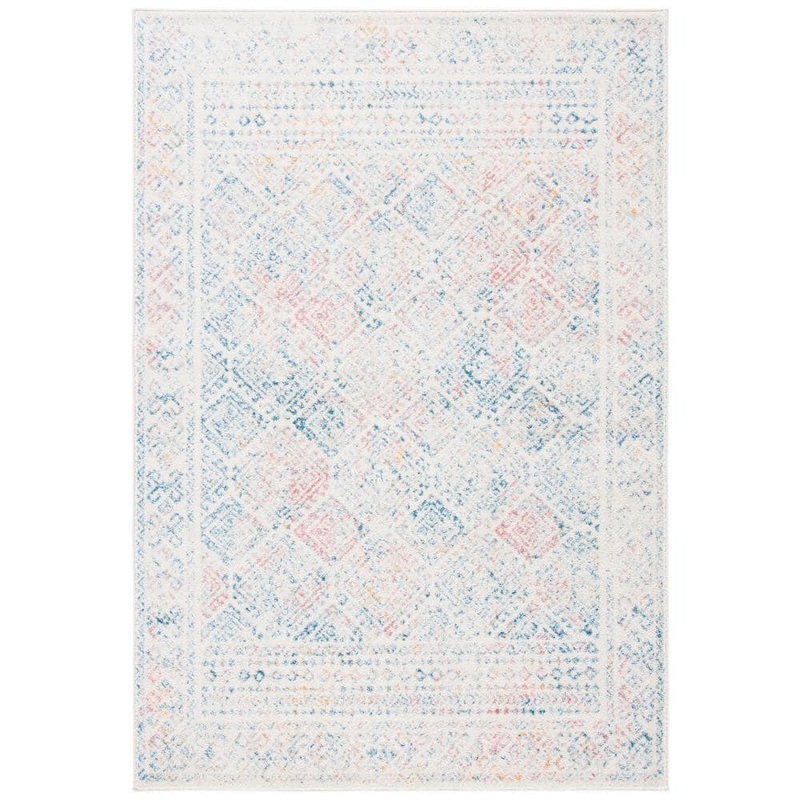 SAFAVIEH Tulum Ivory/Terracotta 4 ft. x 6 ft. Border Area Rug TUL264C-4