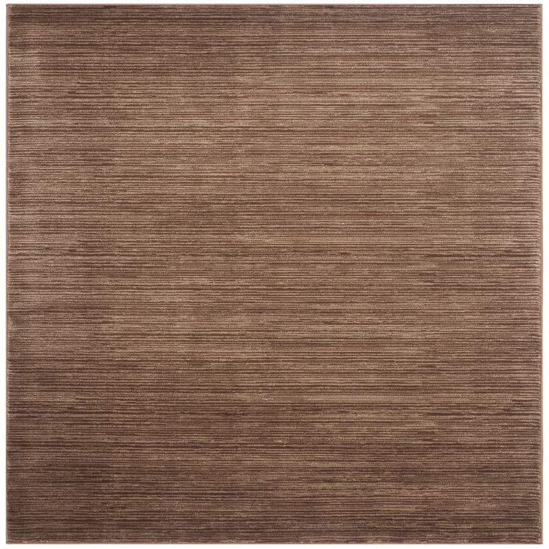 SAFAVIEH Vision Brown 7 ft. x 7 ft. Square Solid Area Rug VSN606E-7SQ