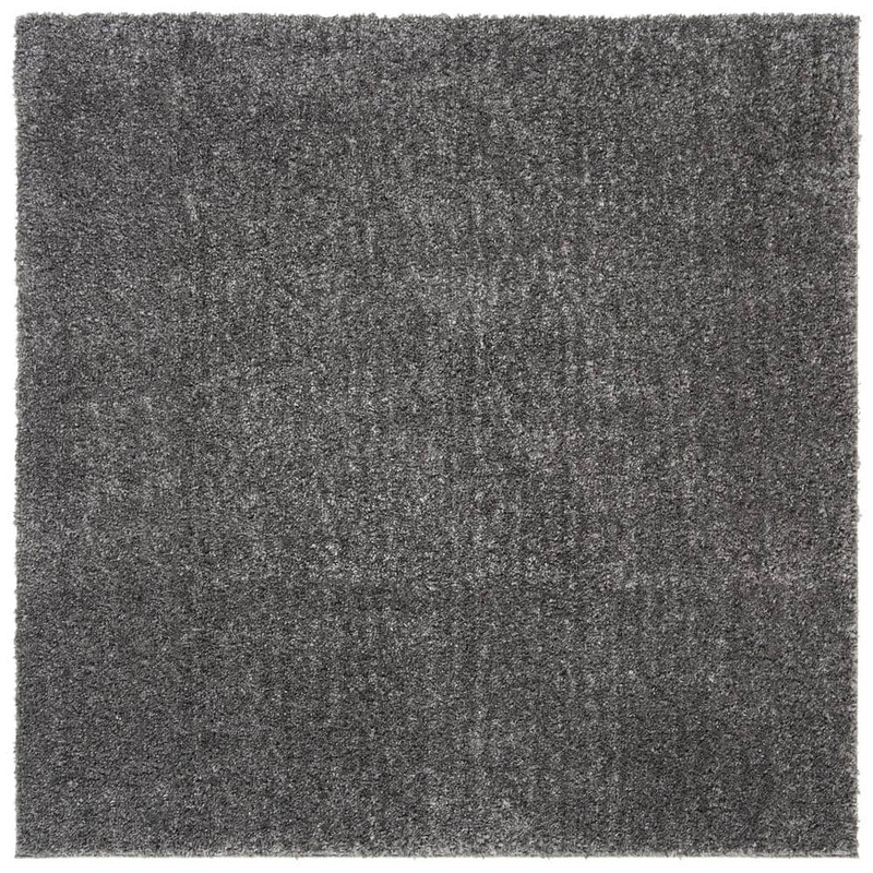 SAFAVIEH August Shag Gray 7 ft. x 7 ft. Square Solid Area Rug AUG900F-7SQ