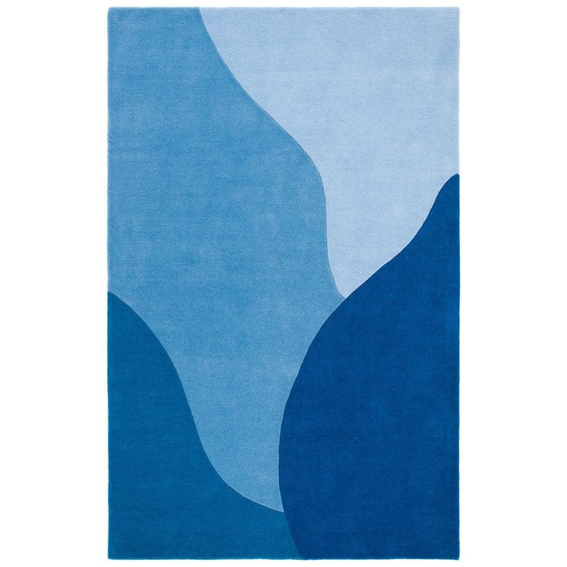 SAFAVIEH Fifth Avenue Blue 3 ft. x 5 ft. Geometric Abstract Area Rug FTV117M-3