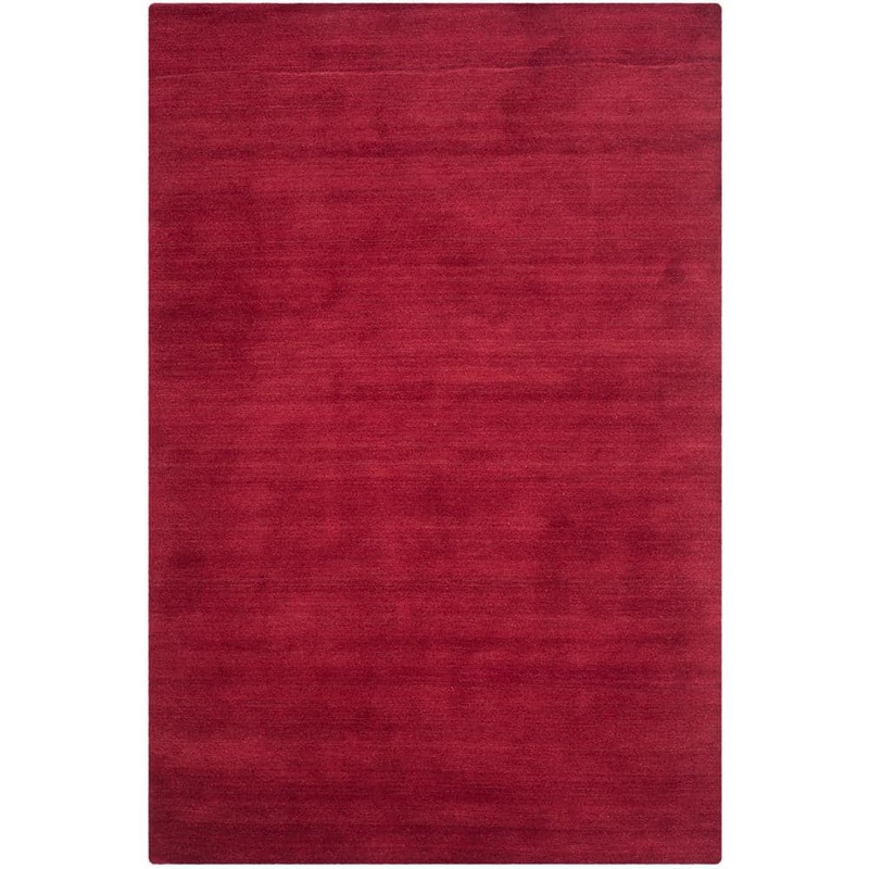 SAFAVIEH Himalaya Red 6 ft. x 9 ft. Gradient Solid Area Rug HIM610G-6