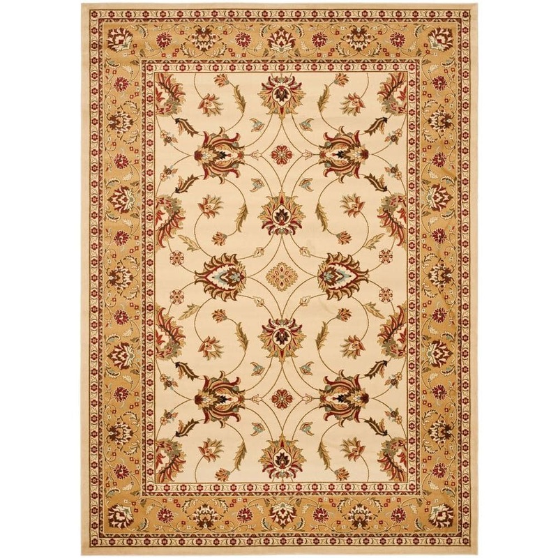 SAFAVIEH Lyndhurst Ivory/Beige 8 ft. x 11 ft. Border Area Rug LNH553-1213-8