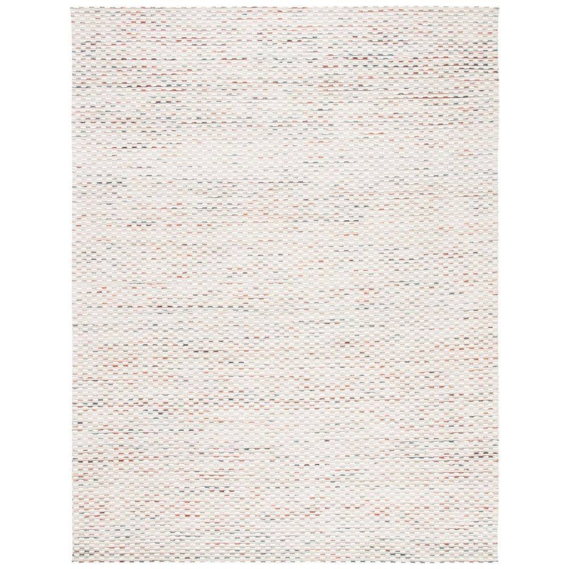 SAFAVIEH Marbella Beige Rust 8 ft. X 10 ft. Striped Solid Color Area Rug MRB158P-8