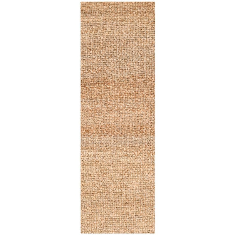 SAFAVIEH Natural Fiber Beige 2 ft. x 7 ft. Solid Runner Rug NF732A-27