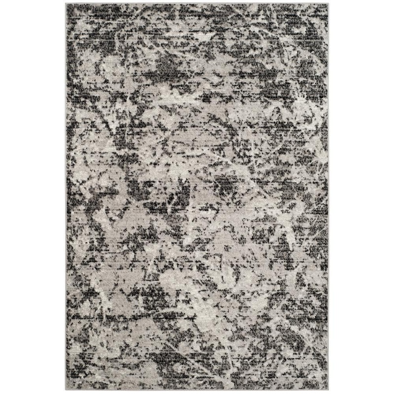SAFAVIEH Skyler Charcoal/Ivory 5 ft. x 8 ft. Abstract Area Rug SKY186L-5