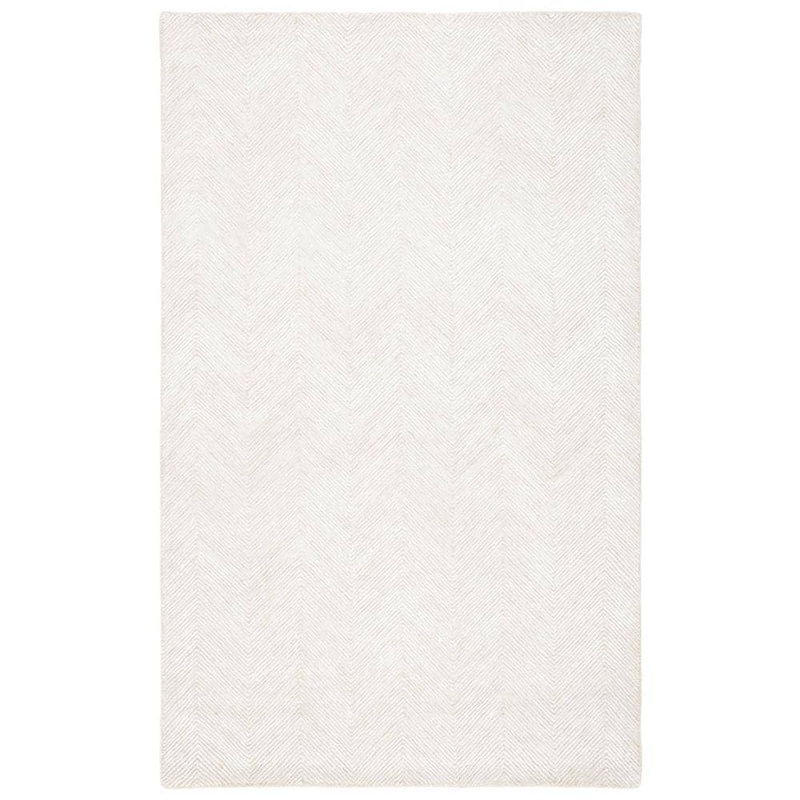 SAFAVIEH Soho Ivory/Beige 8 ft. x 10 ft. Solid Color Chevron Area Rug SOH175A-8
