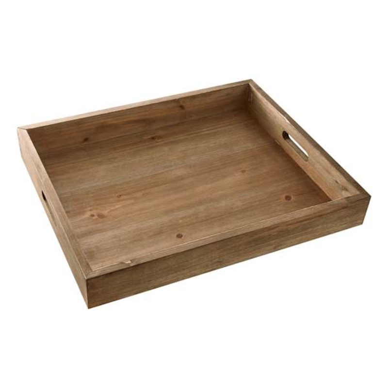 Brown Wooden Decorative Tray, 20×16