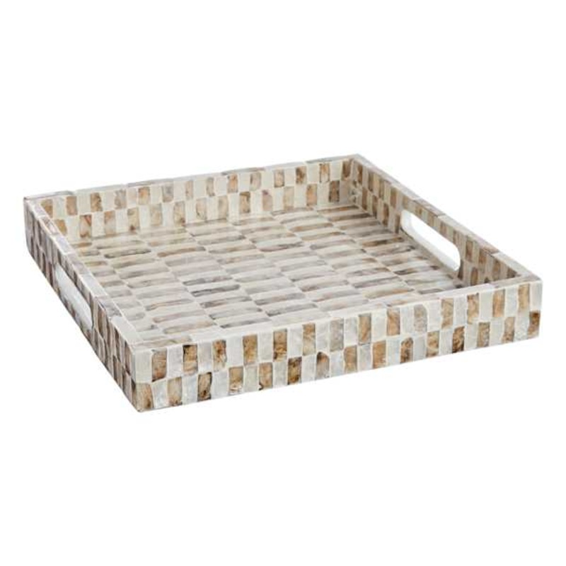 Capiz Decorative Tray, 10″