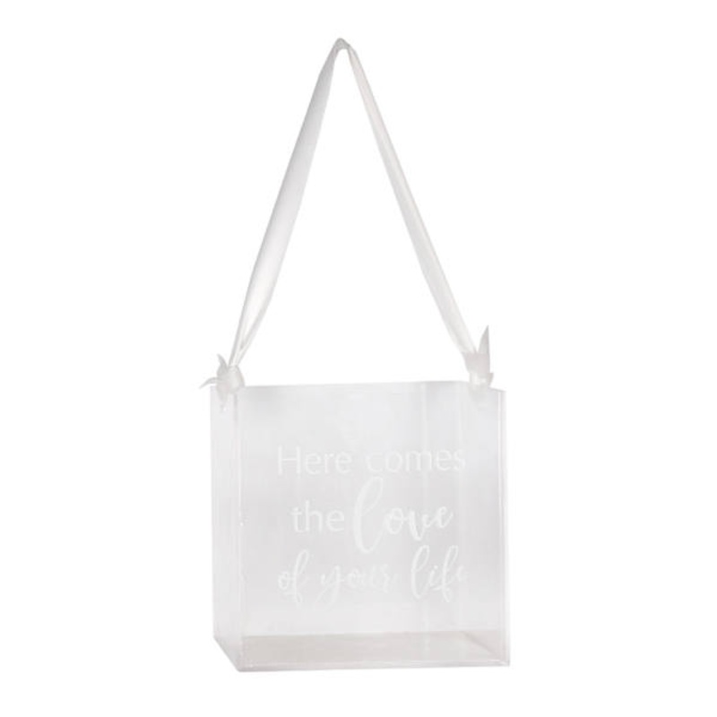 Clear Flower Girl Basket, 5.9″