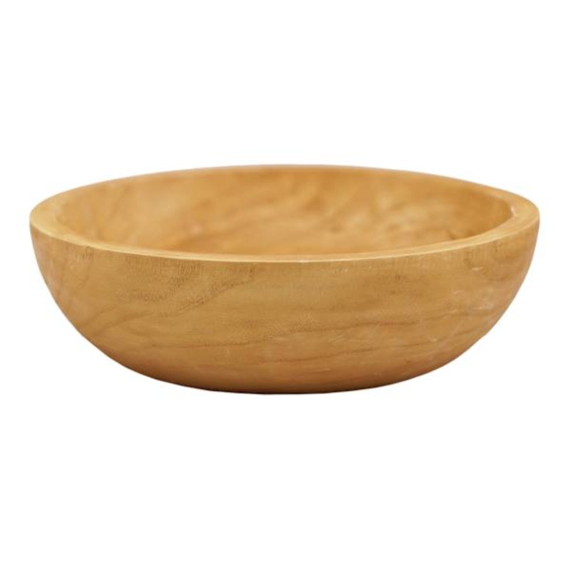 Decorative Wood Bowl, 12″