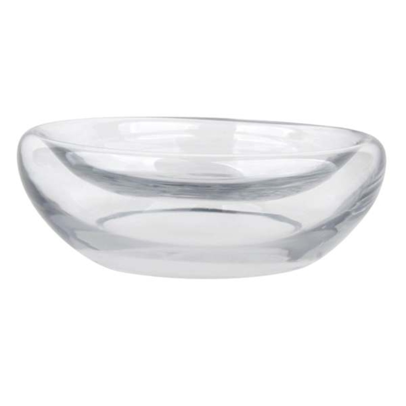Double Wall Clear Glass Bowl, 12×4