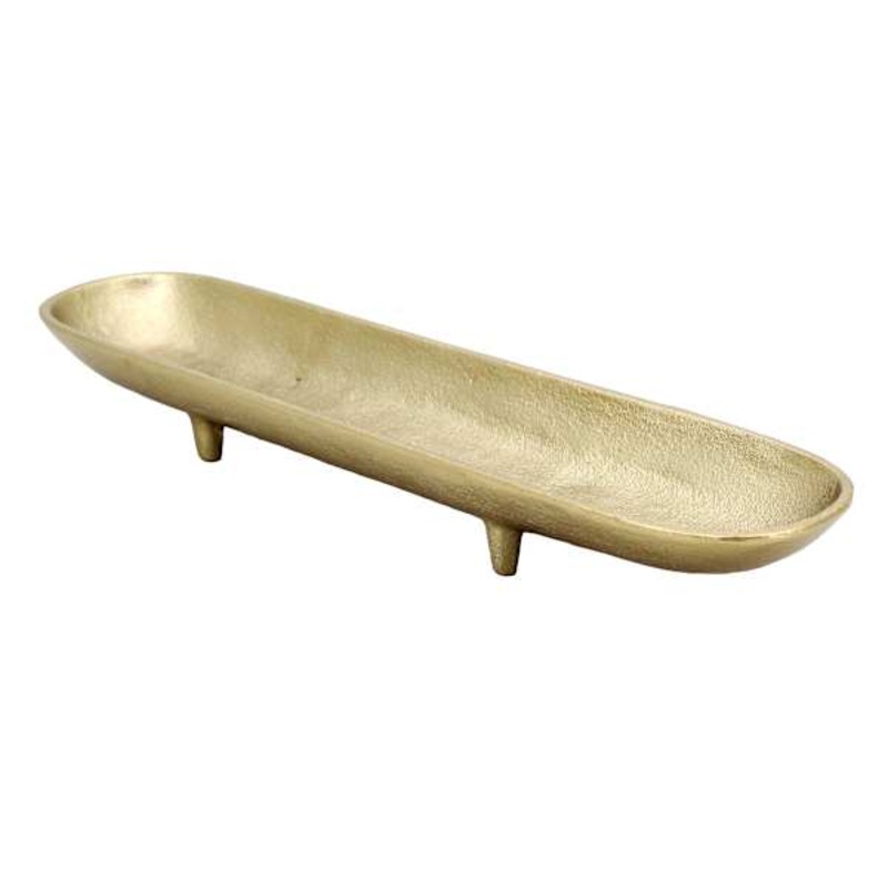 Footed Oblong Tray, 17×5.2