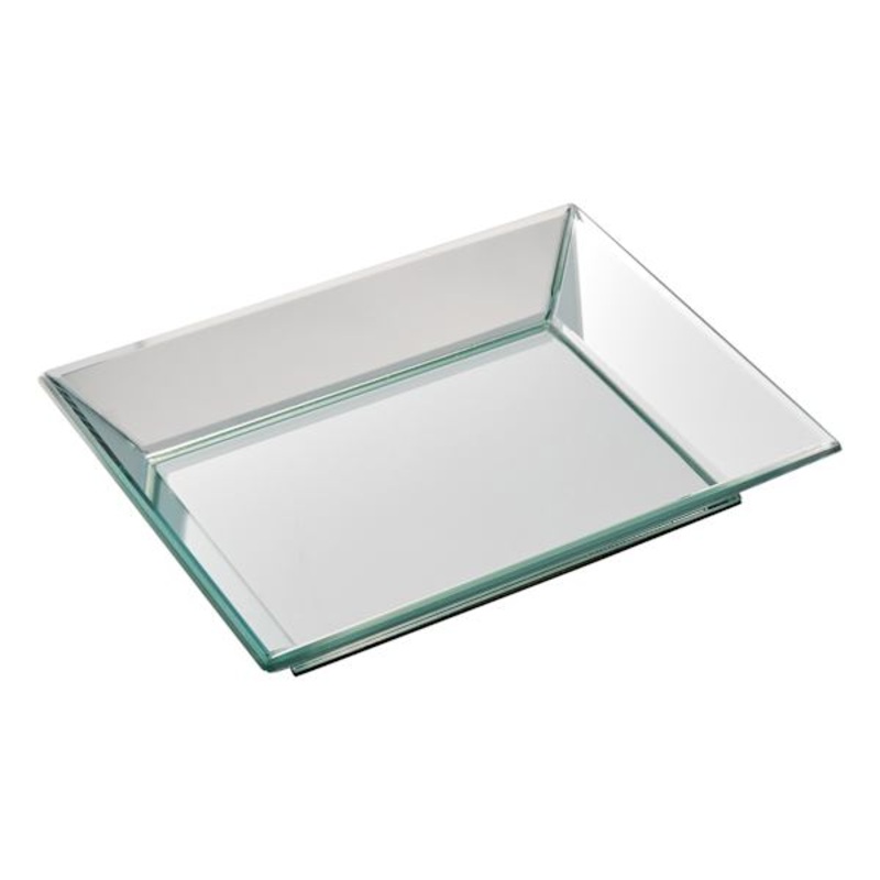 Glass Mirror Tray, 12×9
