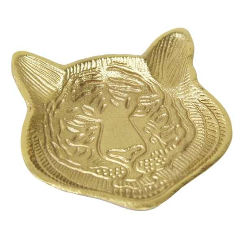 Gold Tiger Decorative Trinket Tray, 6″