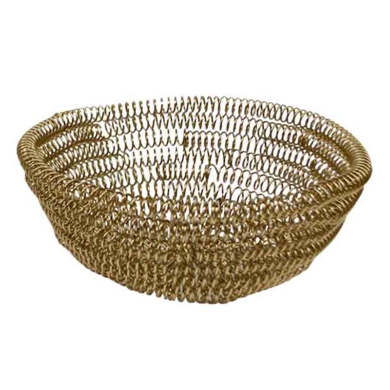 Gold Wire Decorative Bowl, 12″