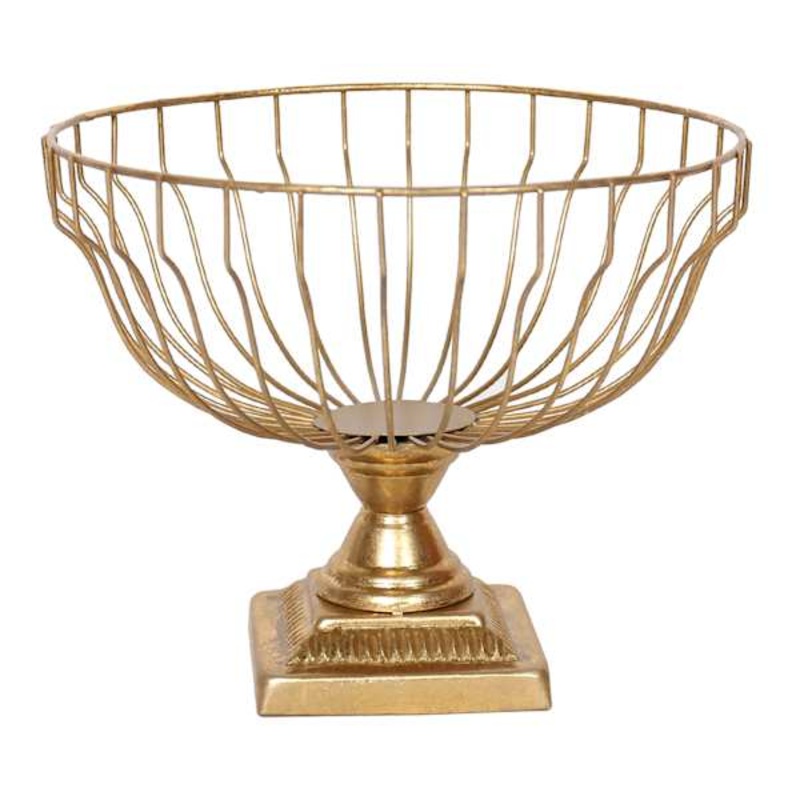 Gold Wired Bowl, 9″