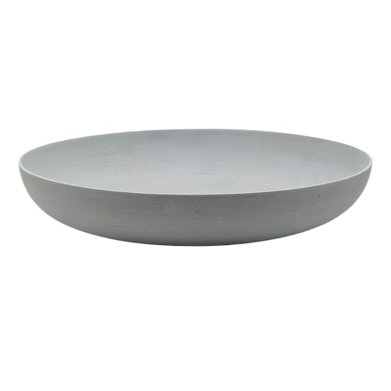 Grey Polystone Round Bowl, 20″