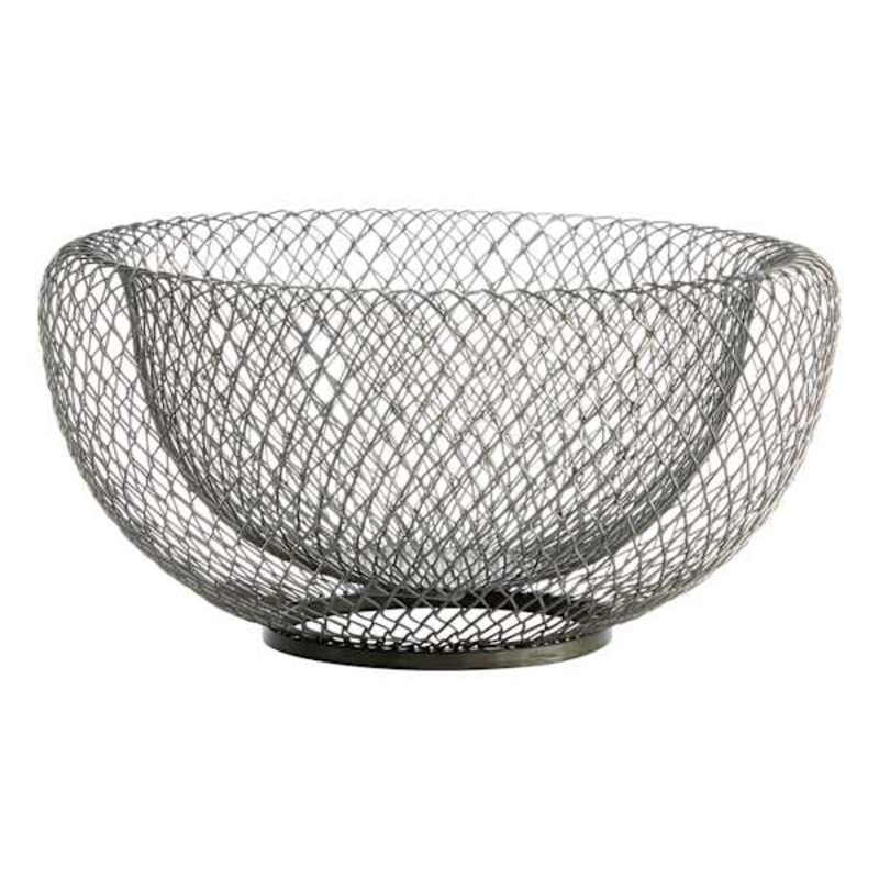 Grey Wire Bowl, 8″