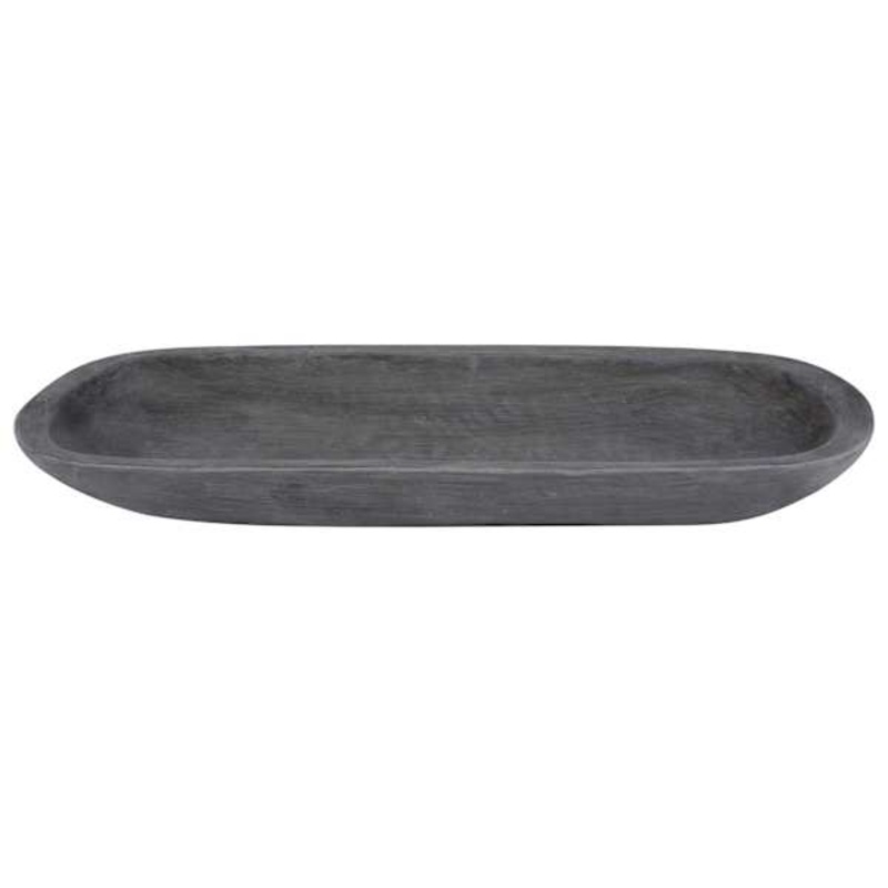 Grey Wooden Look Tray, 18×6.5