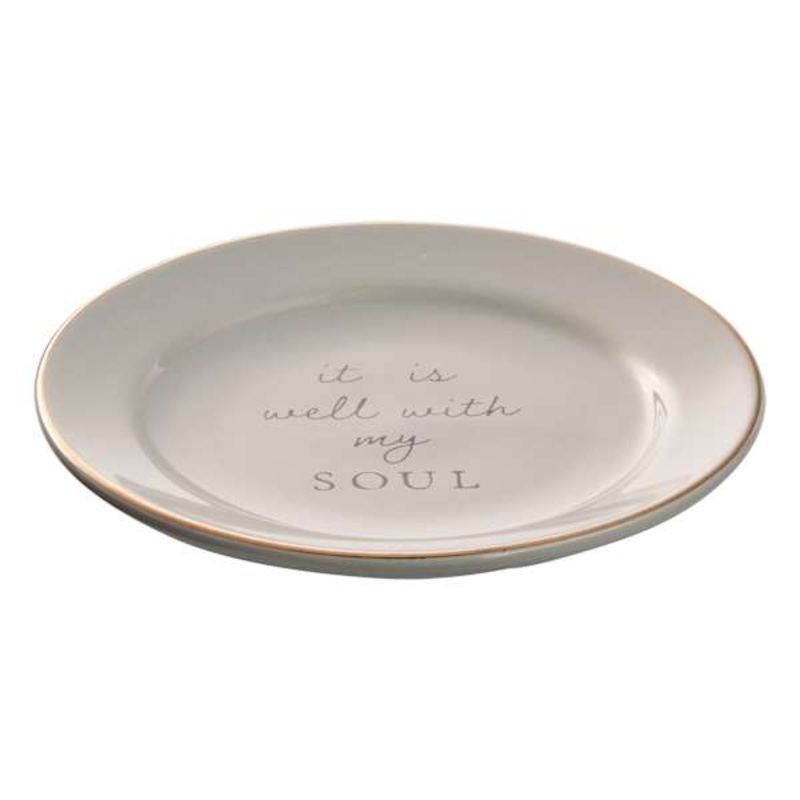 Habitat for Humanity Well With My Soul Trinket Tray, 4.5″