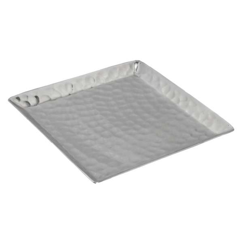 Hammered Aluminum Decorative Tray, 4.5″