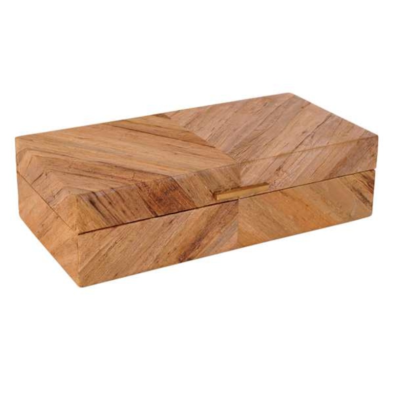Small Water Hyacinth Skin Decorative Box, 11×5.5