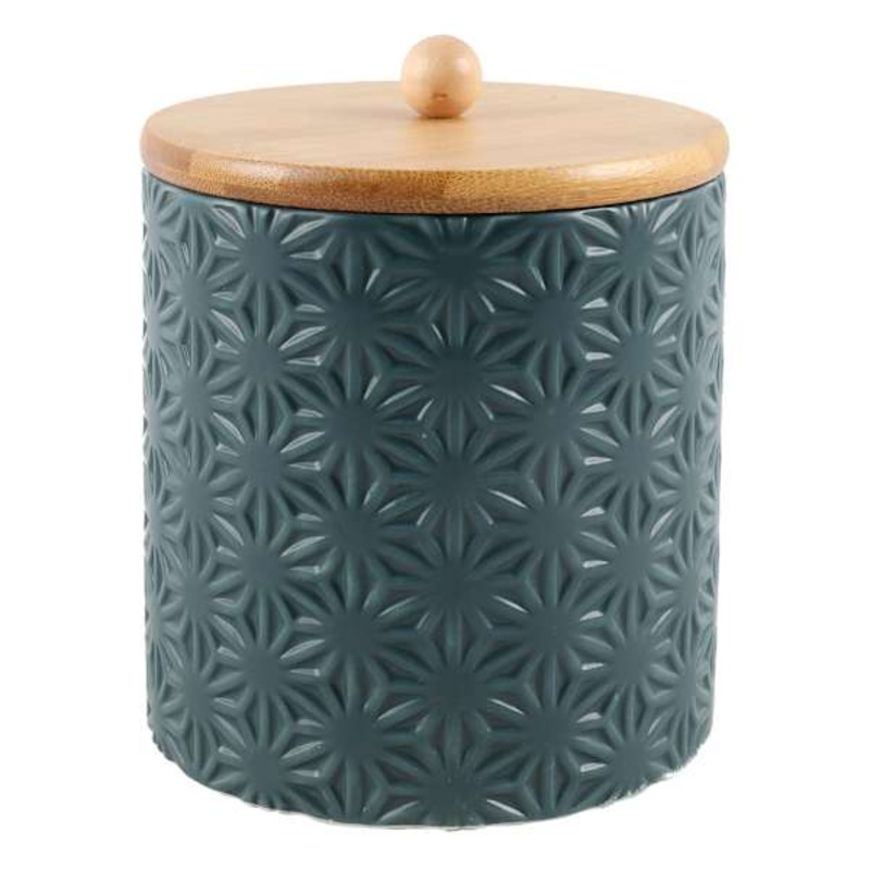 Tracey Boyd Floral Design Ceramic Canister, 4″