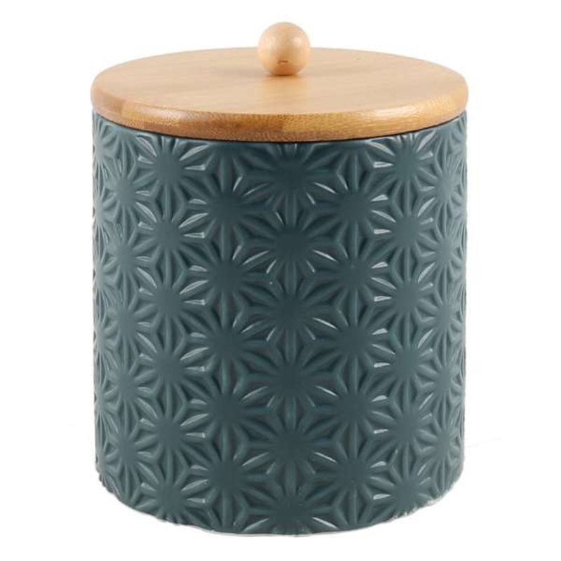 Tracey Boyd Floral Design Ceramic Canister, 5″