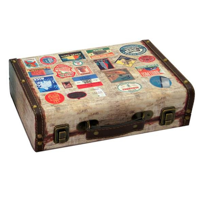 Vintage Wooden Suitcase, 12×4