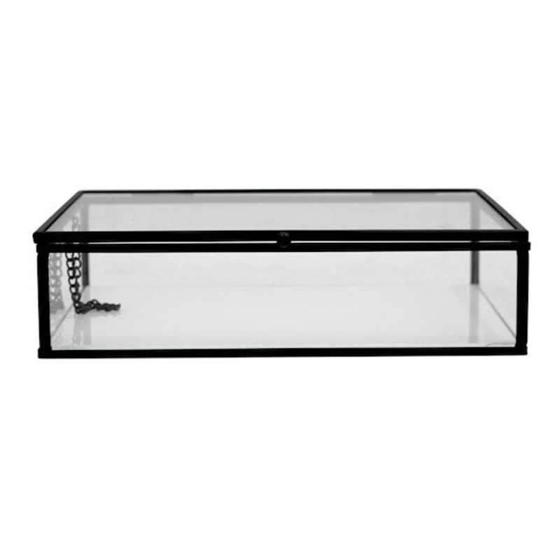 White Glass Decorative Box, 8×6