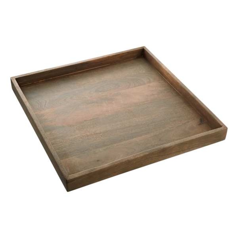 Grey Wooden Tray, 16″