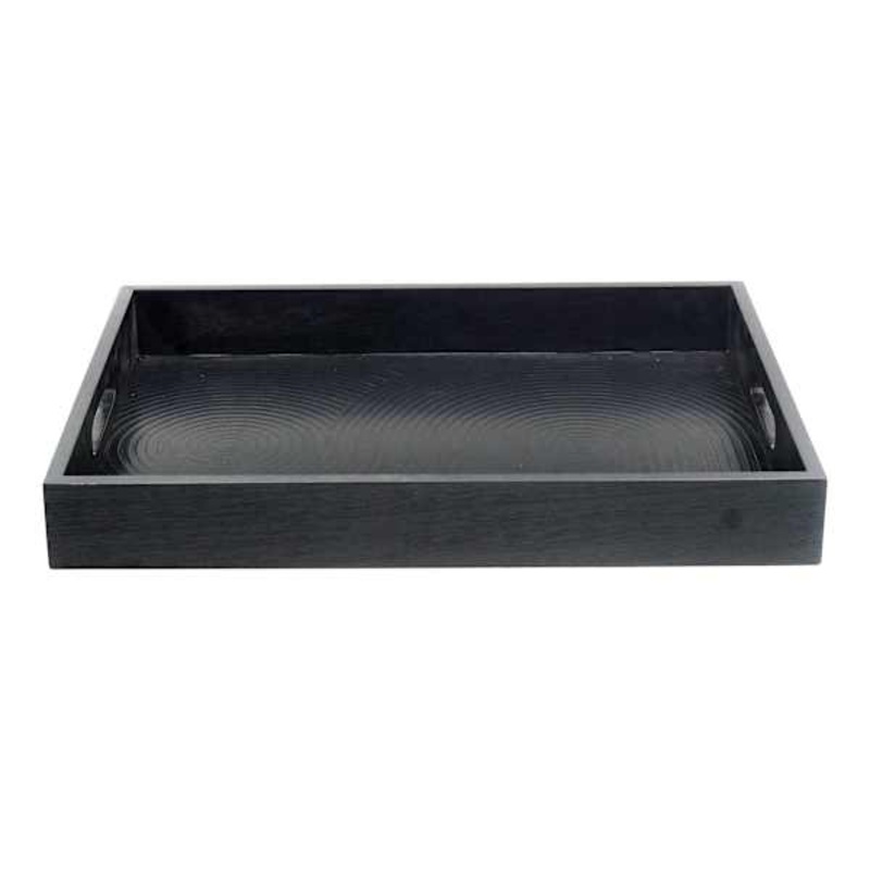 Laila Ali Dark Wood Tray, 12×16