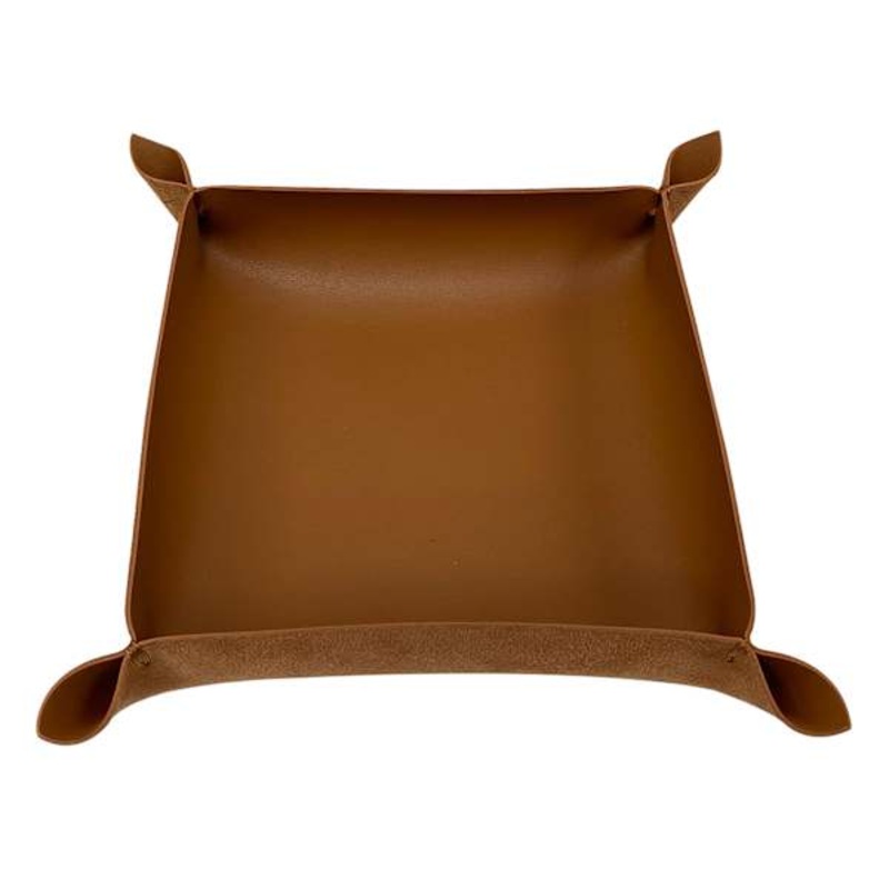 Leather Decorative Tray, 10″