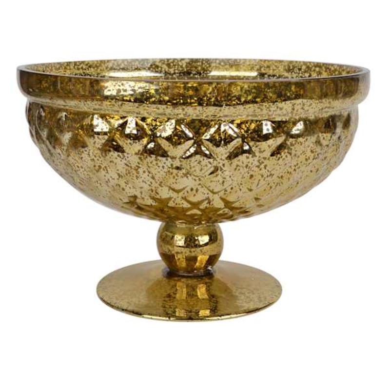 Mercury Glass Bowl, 6.5″