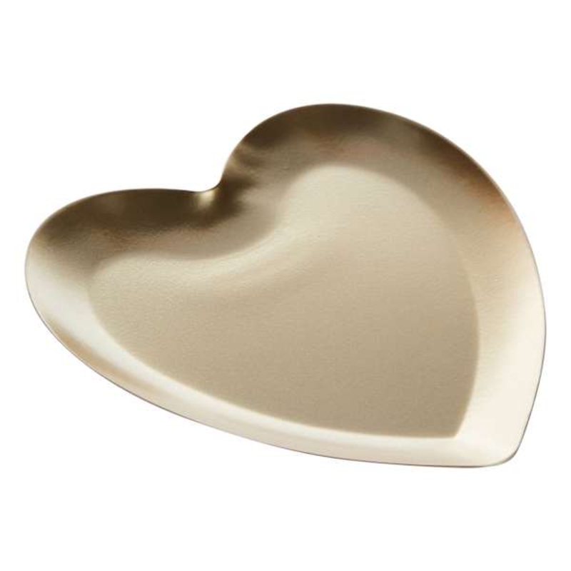 Metal Heart Trinket Tray, 6″