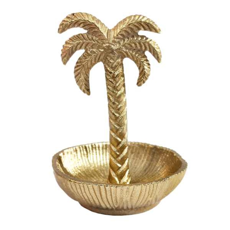 Metallic Palm Tree Table Decor, 5″